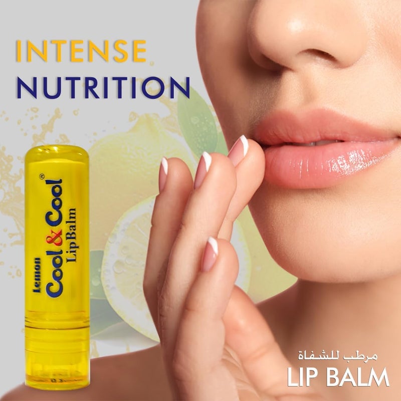 Cool & Cool Lemon Lip Balm - Intense Nutrition, Bees Wax, Vitamin-E, Shea Butter, Mineral Oil Free, Made In Germany - 4.6g - Image 4